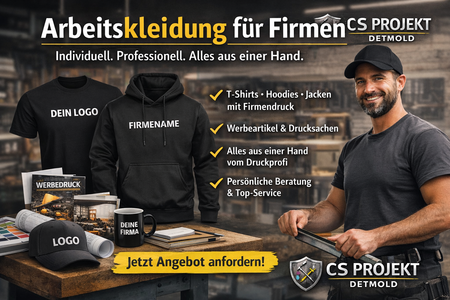👕 Arbeitskleidung für Firmen – Individuell. Professionell.