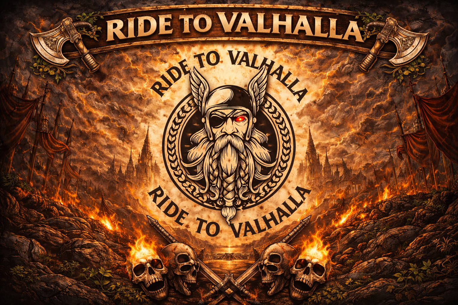 ⚔️ Ride to Valhalla – Motivshirts &amp; Merch für freie Seelen