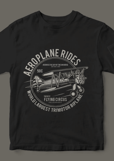🖤 Premium Unisex T-Shirt – Aeroplan Rides