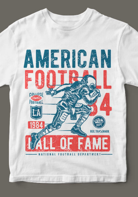 Premium Unisex T-Shirt – Weiss American Football