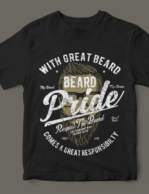 🖤 Premium Unisex T-Shirt – Beard Pride