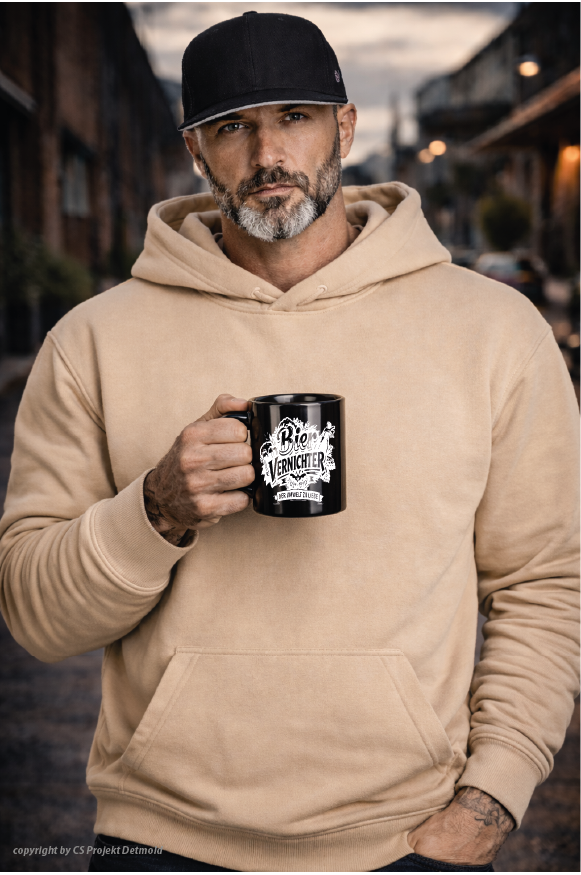Biervernichter Keramiktasse – Der Umwelt zu Liebe