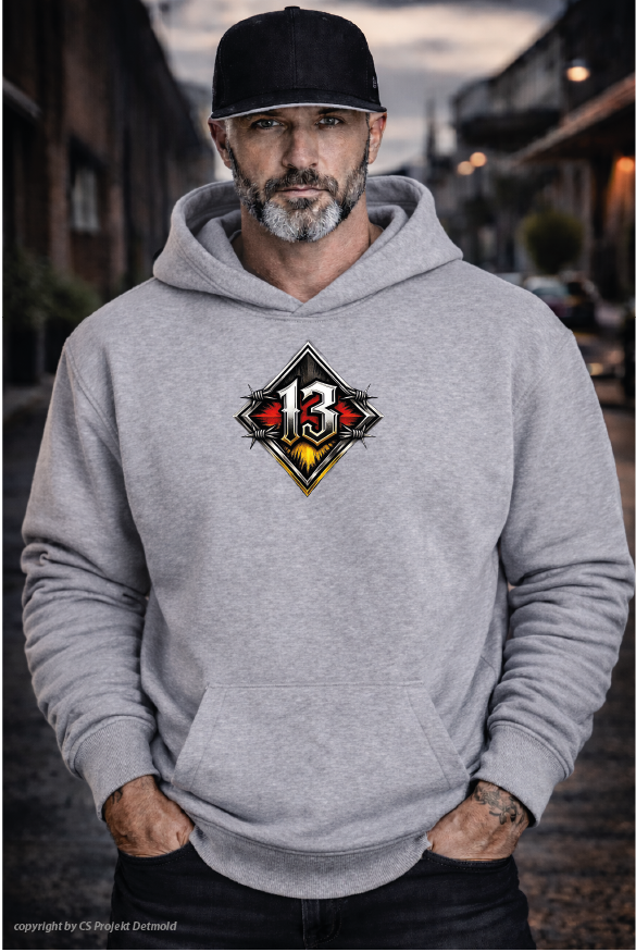 13er Biker Hoodie – Lucky 13 Heavy Kapuzenpullover