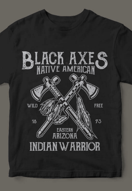 🖤 Premium Unisex T-Shirt – Black Axes