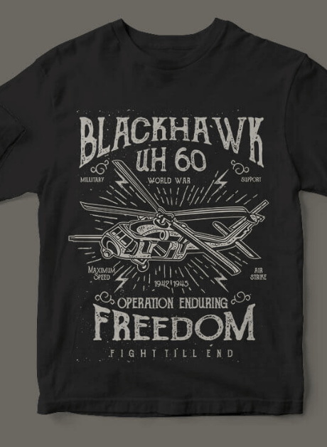 🖤 Premium Unisex T-Shirt – Blackhawk