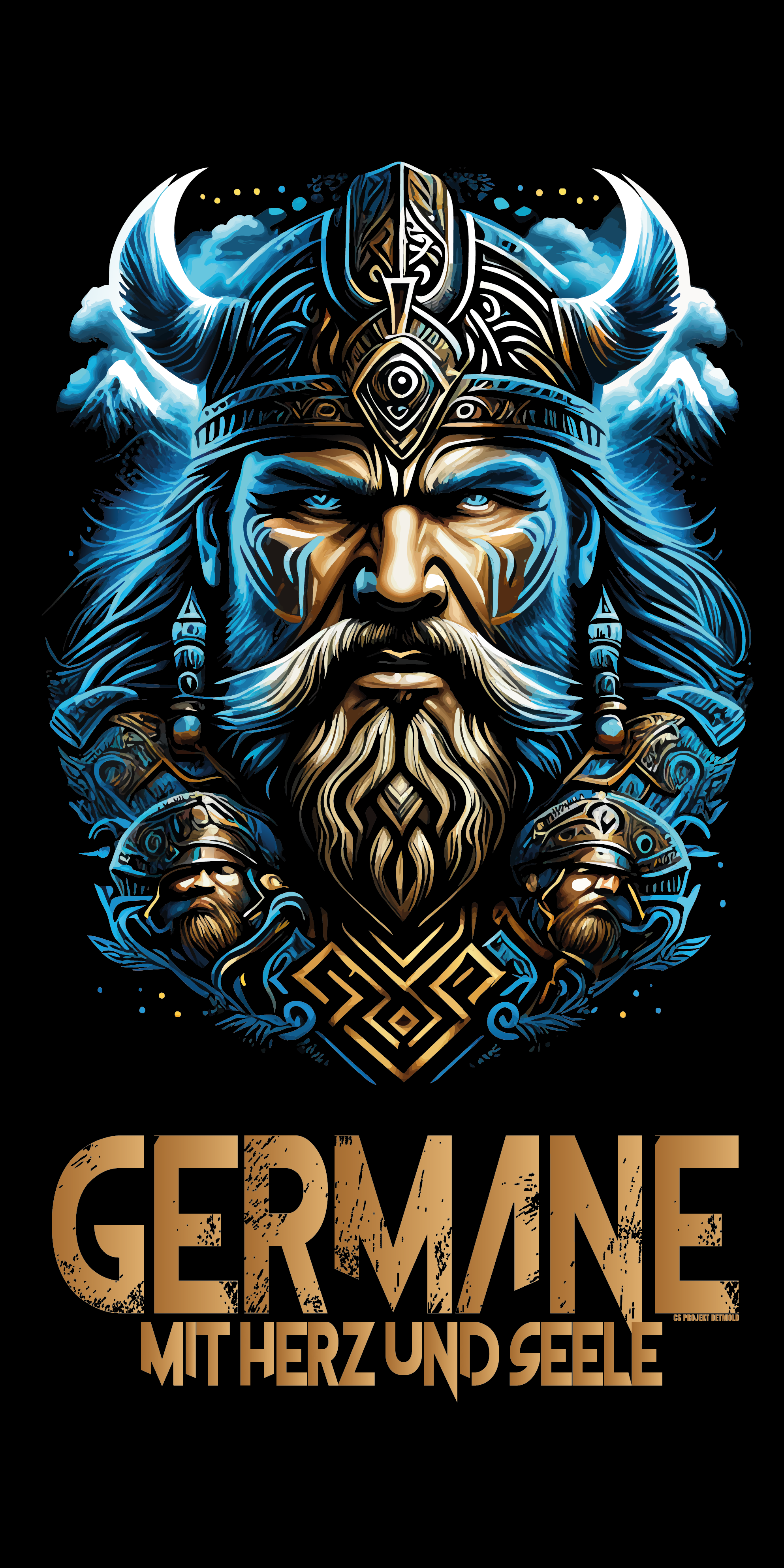 GERMANE BLAU Strandhandtuch – Microfaser, Schnelltrocknend, 140x70cm