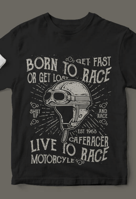 🖤 Premium Unisex T-Shirt – Born to Race