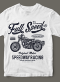 Premium Unisex T-Shirt – Weiss Full speed