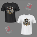 Fuck Skull Premium Unisex T-Shirt – Schwarz & Weiss
