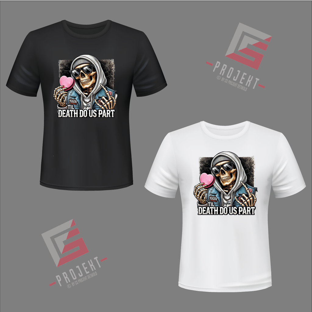 Til Death Premium Unisex T-Shirt – Schwarz & Weiss