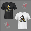 Money Duck Premium Unisex T-Shirt – Schwarz & Weiss