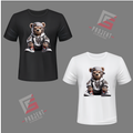 Cool Tedy 2 Premium Unisex T-Shirt – Schwarz & Weiss