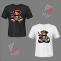 GUN Teddy Premium Unisex T-Shirt – Schwarz & Weiss