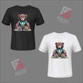 ADI Teddy Premium Unisex T-Shirt – Schwarz & Weiss
