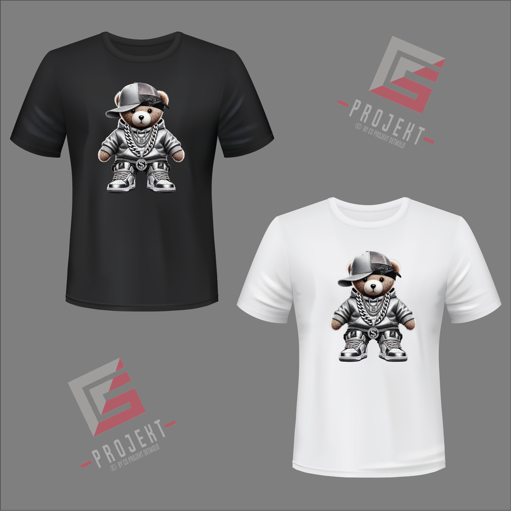 BRO Teddy Premium Unisex T-Shirt – Schwarz & Weiss