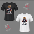 Patriots Teddy Premium Unisex T-Shirt – Schwarz & Weiss