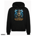 Blauer Germane Hoodie – Mit Herz und Seele Premium Kapuzenpullover Wikinger