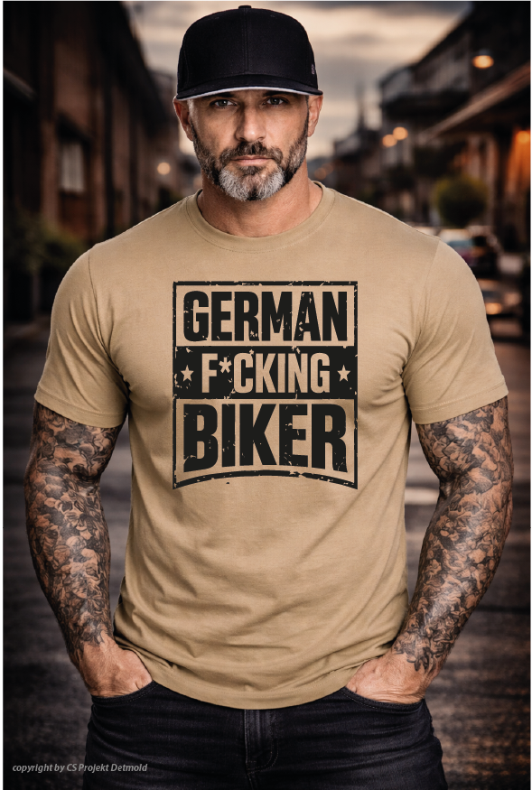 German F*cking Biker Premium T-Shirt – 180g/m²