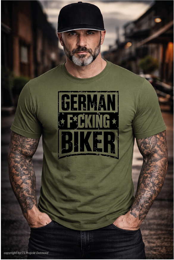 German F*cking Biker Premium T-Shirt – 180g/m²
