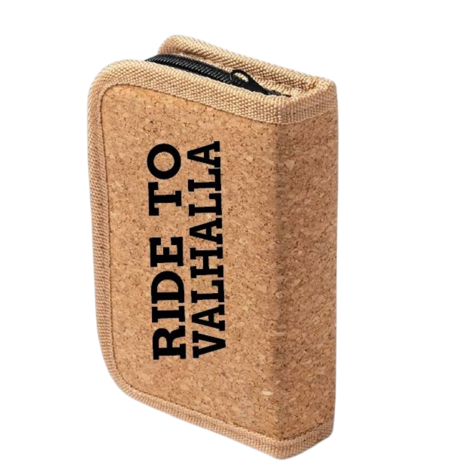 RIDE TO VALHALLA Werkzeugset 25-teilig - Premium Kork-Tasche mit Maßband