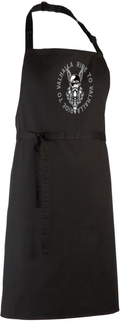 Valhalla Grillschürze Schwarz – Premium Küchenschürze 65% Polyester