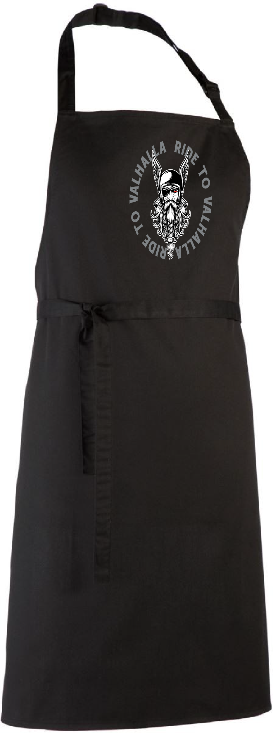 Valhalla Grillschürze Schwarz – Premium Küchenschürze 65% Polyester