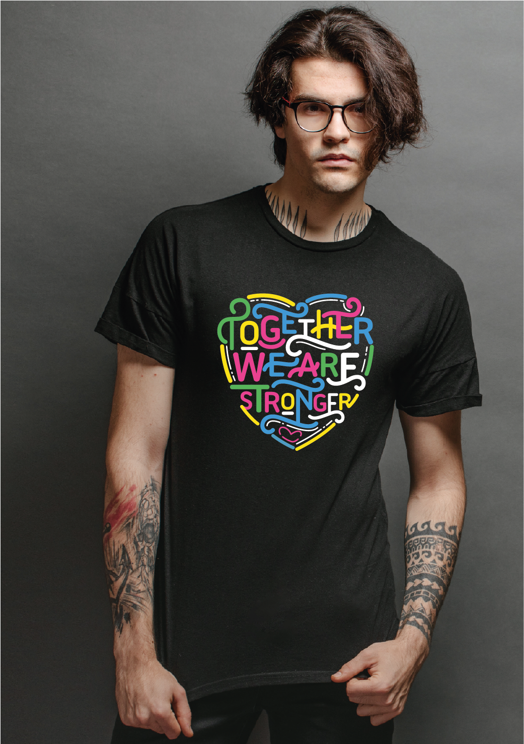 🖤 Premium Unisex T-Shirt – Schwarz Together