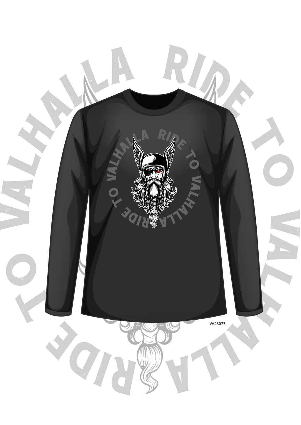 Valhalla Langarm Shirt Schwarz – Premium Longsleeve für freie Seelen | S-3XL