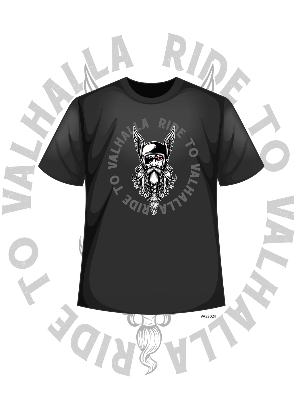 Valhalla T-Shirt Schwarz – Premium Baumwolle 190g/m² | S-5XL