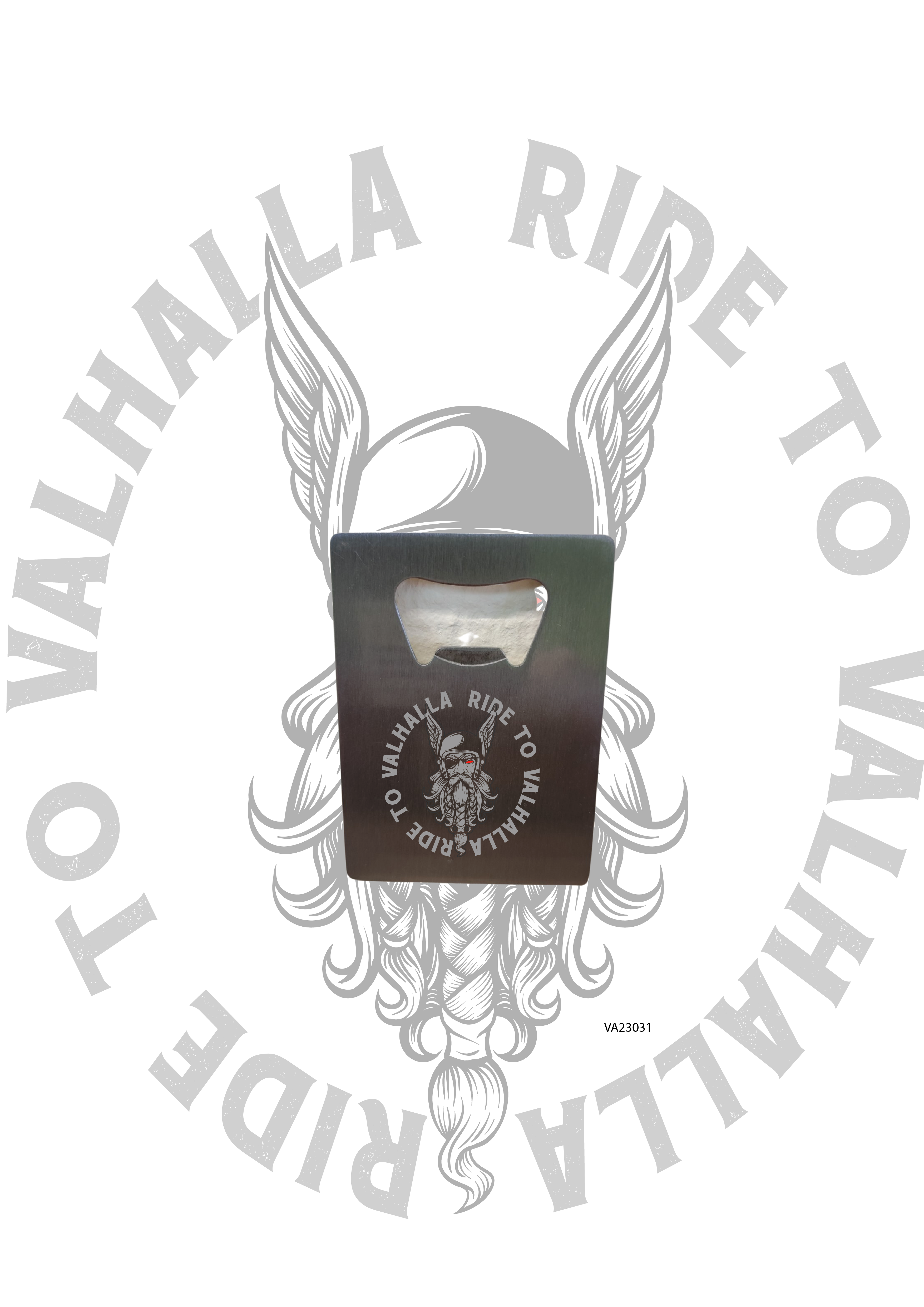 Valhalla Flaschenöffner Metall – Kompakter Taschenöffner Silber 70mm