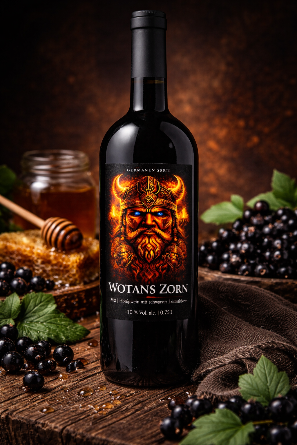 WOTANS ZORN – Fruchtmet mit schwarzer Johannisbeere, 10% Vol. | 750ml