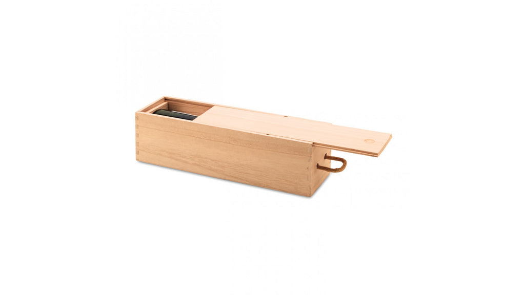 Weinkiste mit Gravur Göttertrunk - Geschenkkiste aus Holz für Met & Wein