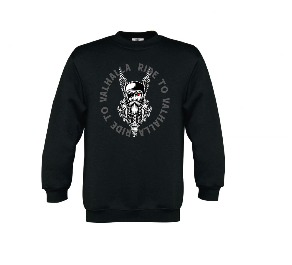 Valhalla Sweater Schwarz – Premium Pullover 280g/m² | S-5XL